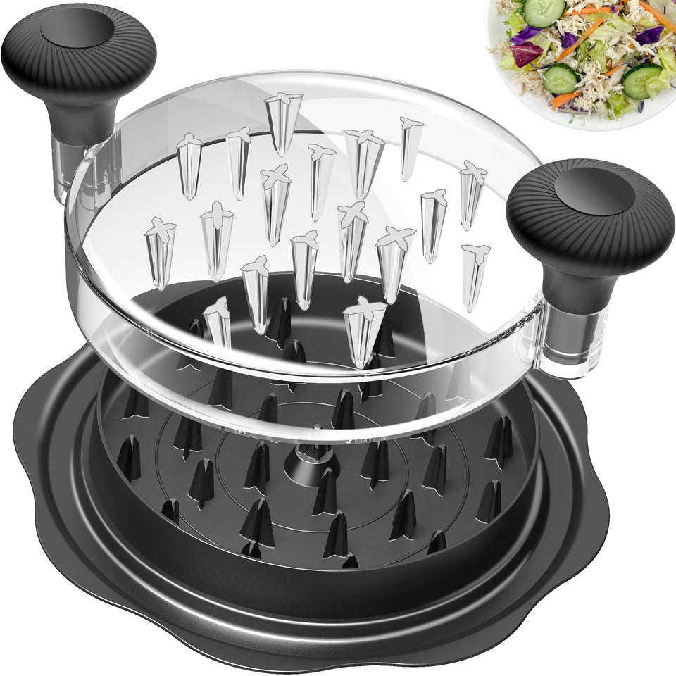 Ukeetap chicken shredder top lid teeth for fast, even shredding