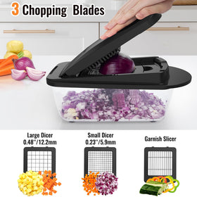 Ukeetap chopper with non-slip base delivers stable performance while cutting.