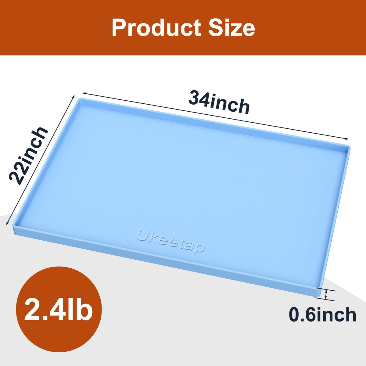 Ukeetap anti slip mat under sink with water droplets