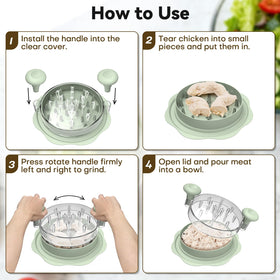 Ukeetap pro chicken shredder durable plastic construction