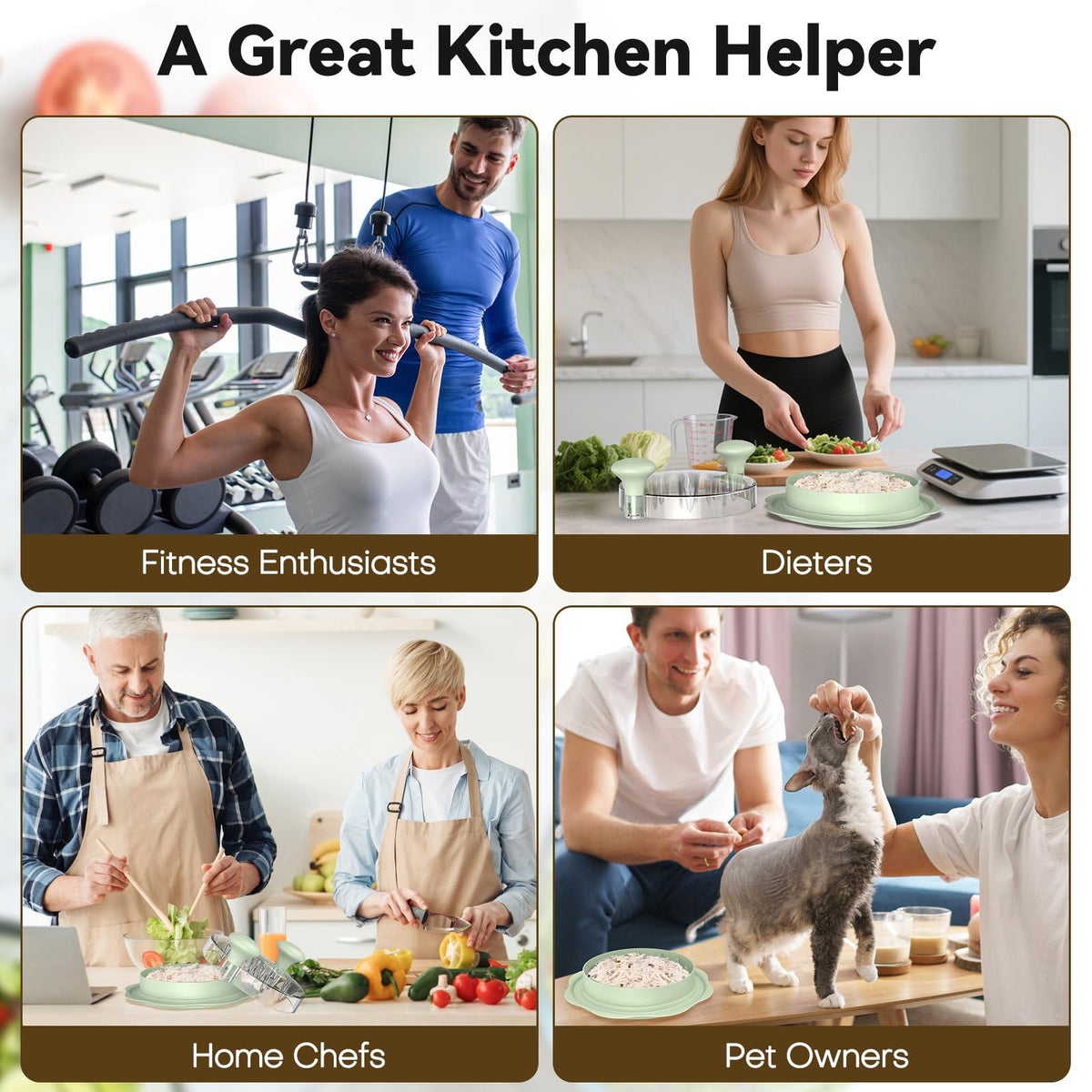 Ukeetap pro chicken shredder in use speeding prep