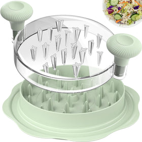 Ukeetap pro chicken shredder top lid with cross-teeth for fast shredding