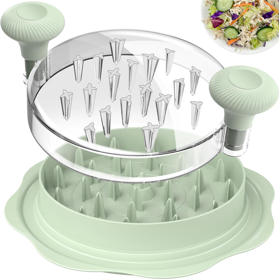Ukeetap pro chicken shredder top lid with cross-teeth for fast shredding