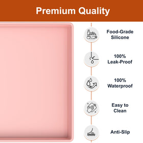 Ukeetap raised-edge silicone mat contains leaks under the sink