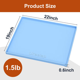 Ukeetap cat litter area mat in blue for tidy spaces
