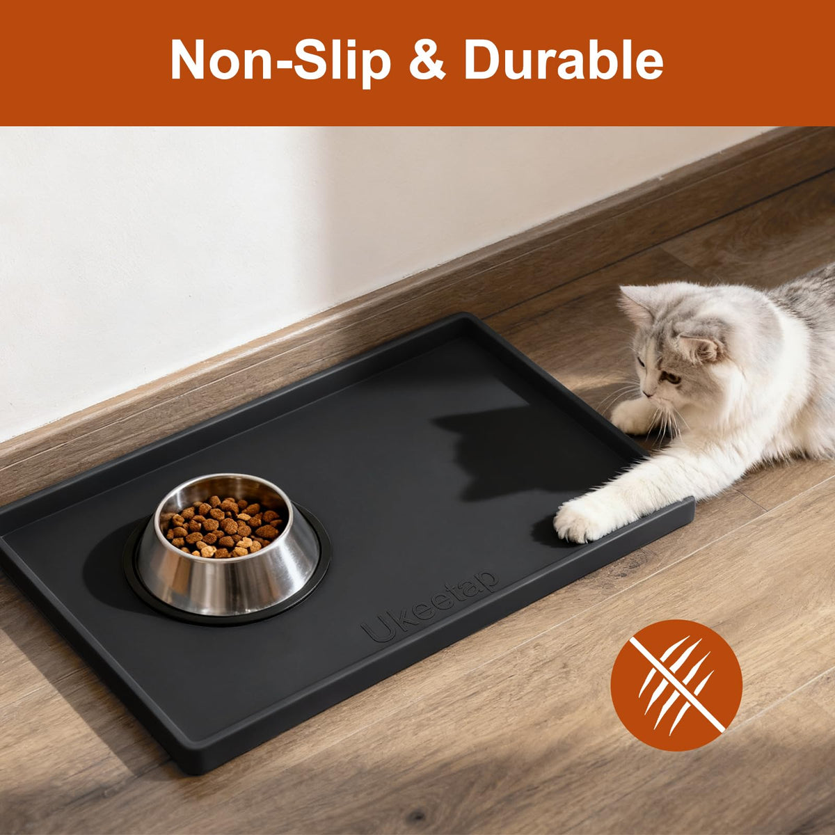 Ukeetap silicone mat easy-clean surface for quick cleanup