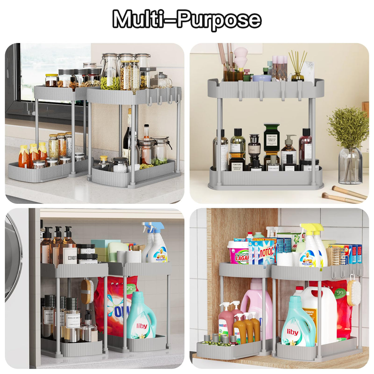 Ukeetap space-saving design fits narrow cabinets and drawers.