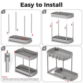 Ukeetap sturdy plastic and metal frame supports heavier items