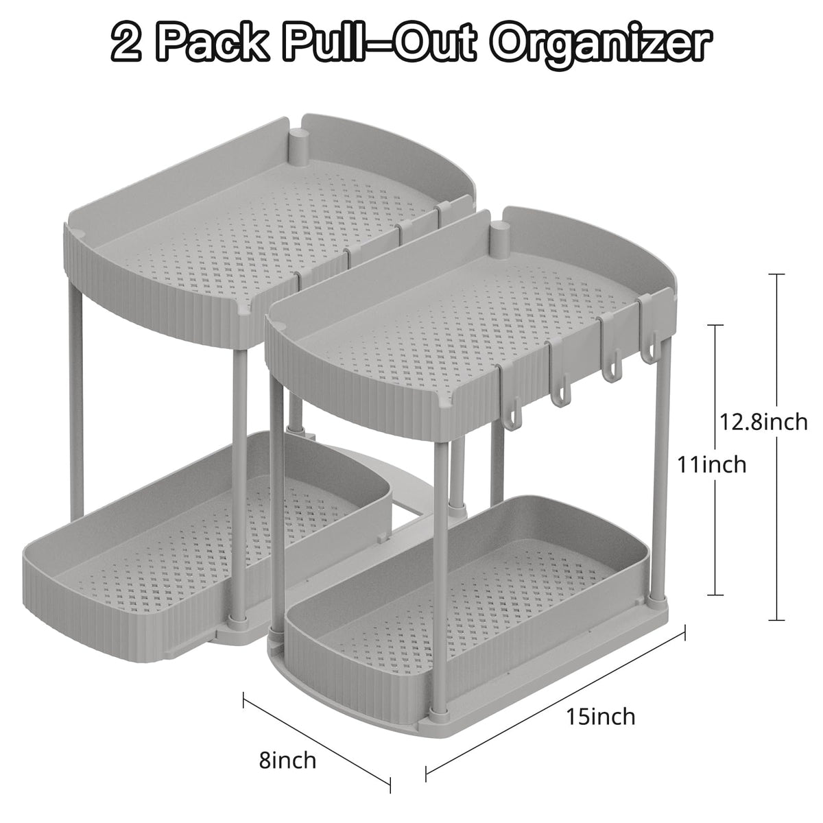 Ukeetap under-sink organizer keeps cleaning supplies neatly organized and reachable