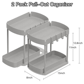Ukeetap under-sink organizer keeps cleaning supplies neatly organized and reachable
