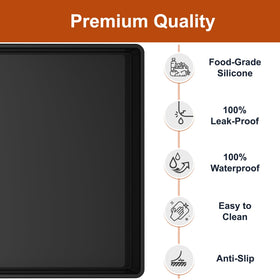 Ukeetap waterproof mat under sink protects cabinets in kitchen and bathroom from leaks.