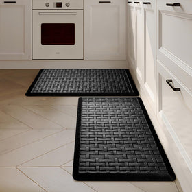 UKISS 2-pack kitchen mats provide cushioned anti-fatigue support for long cooks.