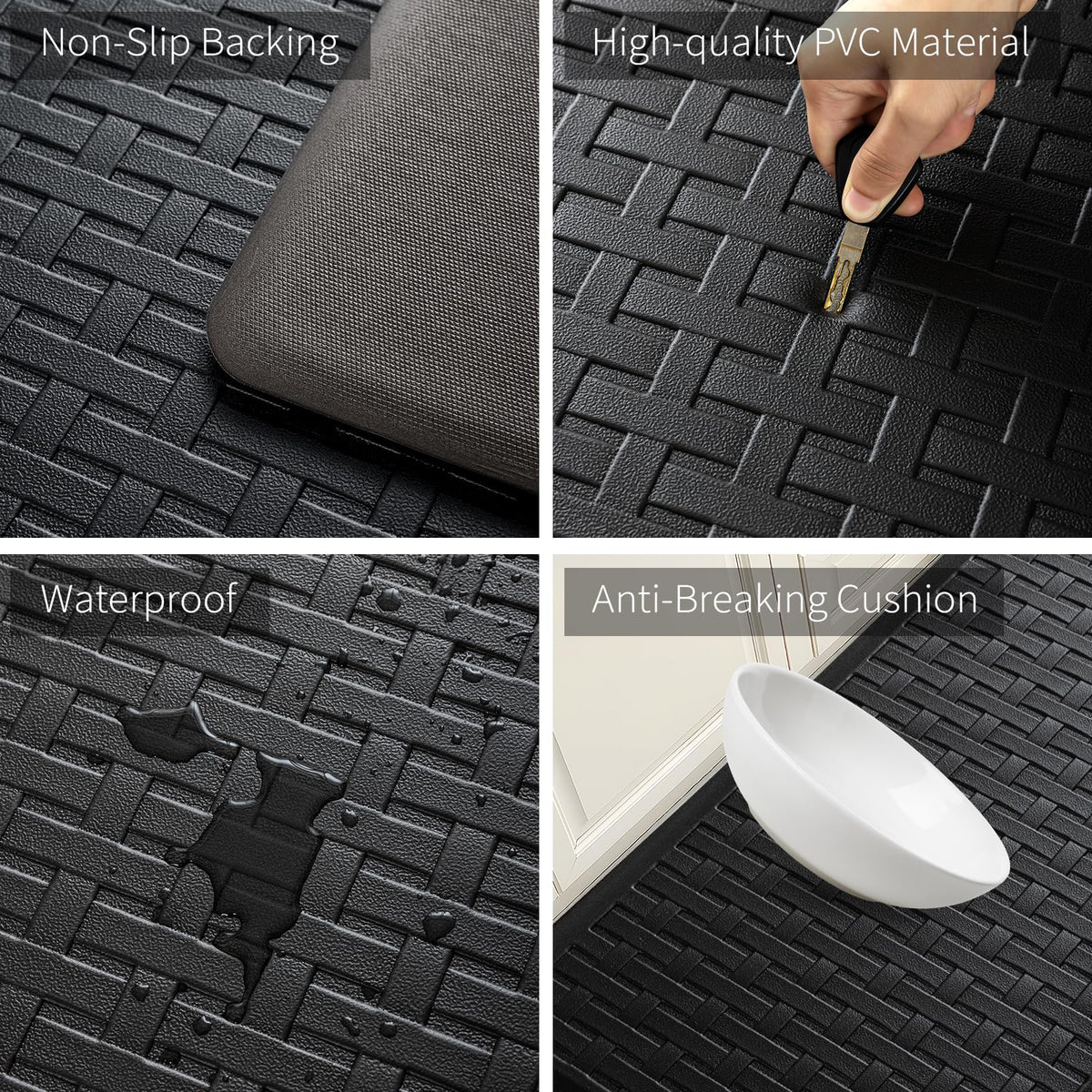 UKISS versatile mat set suits kitchen, laundry, and workstation areas.