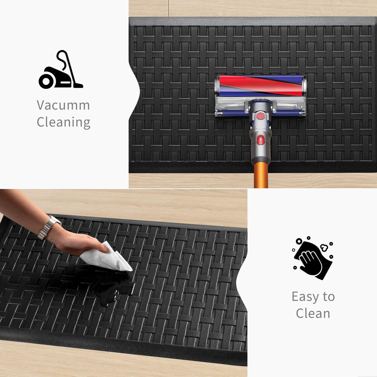 UKISS thick cushioning supports long standing tasks with comfort.