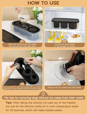 Ukulork-food-grade-silicone: BPA-free and flexible for easy freezing and removal.