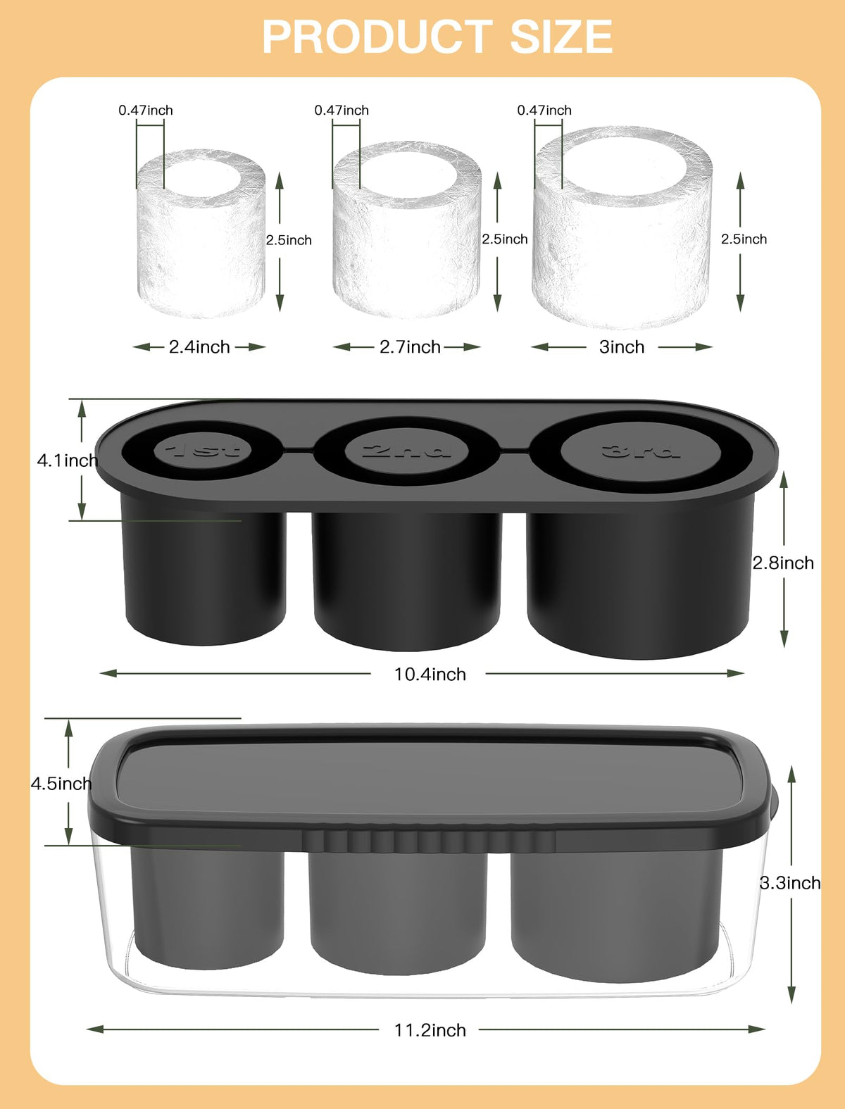 Ukulork-sealed-lid-ice-tray: secure lid to prevent leaks and keep ice clean.