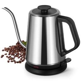 Ulcreigo 1L gooseneck kettle body in stainless steel for pure pour-over flavor
