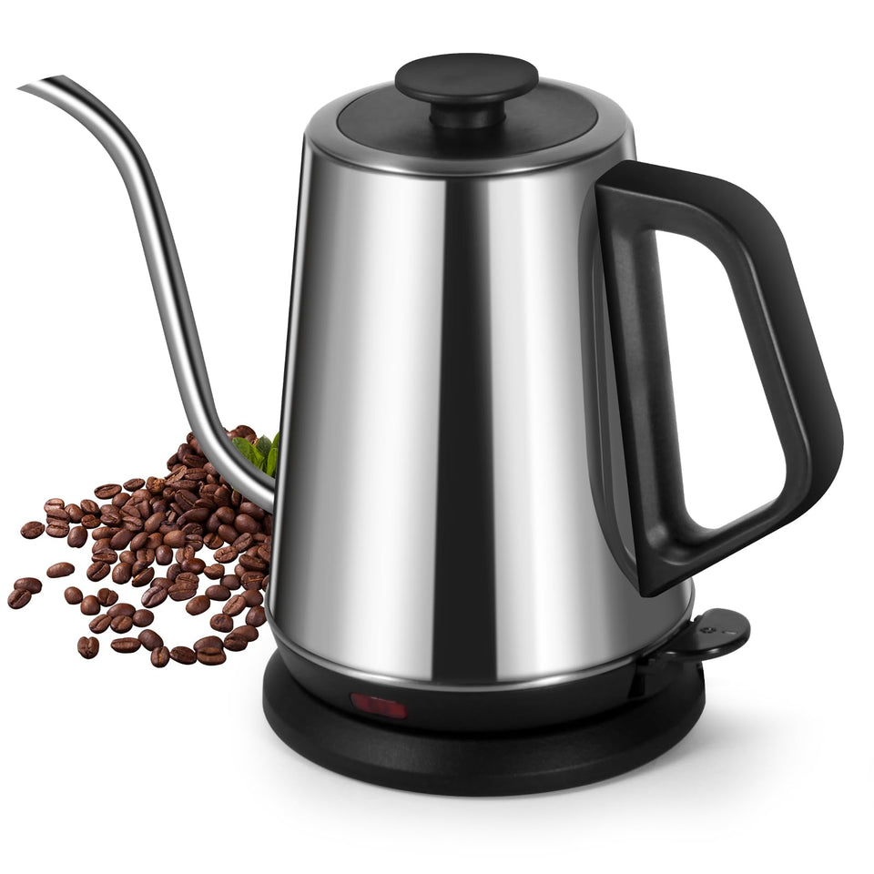 Ulcreigo 1L gooseneck kettle body in stainless steel for pure pour-over flavor