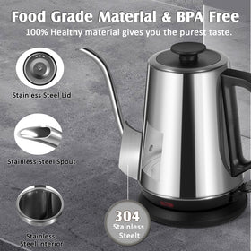 Ulcreigo 1L kettle base with 360° rotation for flexible placement