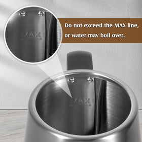 Ulcreigo kettle 1000W fast boil saves time during brewing