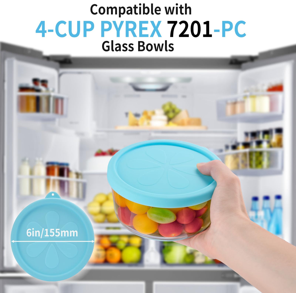 Ullnosoo silicone lids are dishwasher-safe and BPA-free for easy cleanup