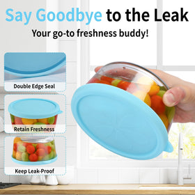 Ullnosoo lids withstand wide temperatures for microwave, fridge, and freezer use