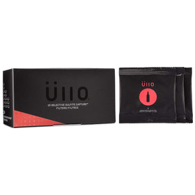 Üllo filter in use on a bottle pour showing aroma improvement