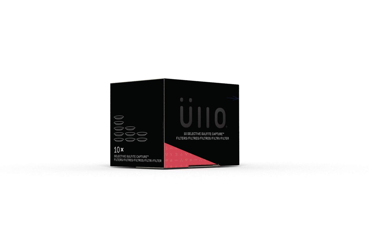 Üllo selective sulfite technology highlights sulfite reduction for a cleaner wine taste.