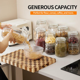 Ulodimi airtight wire-clip lid keeps contents fresh with a secure seal.