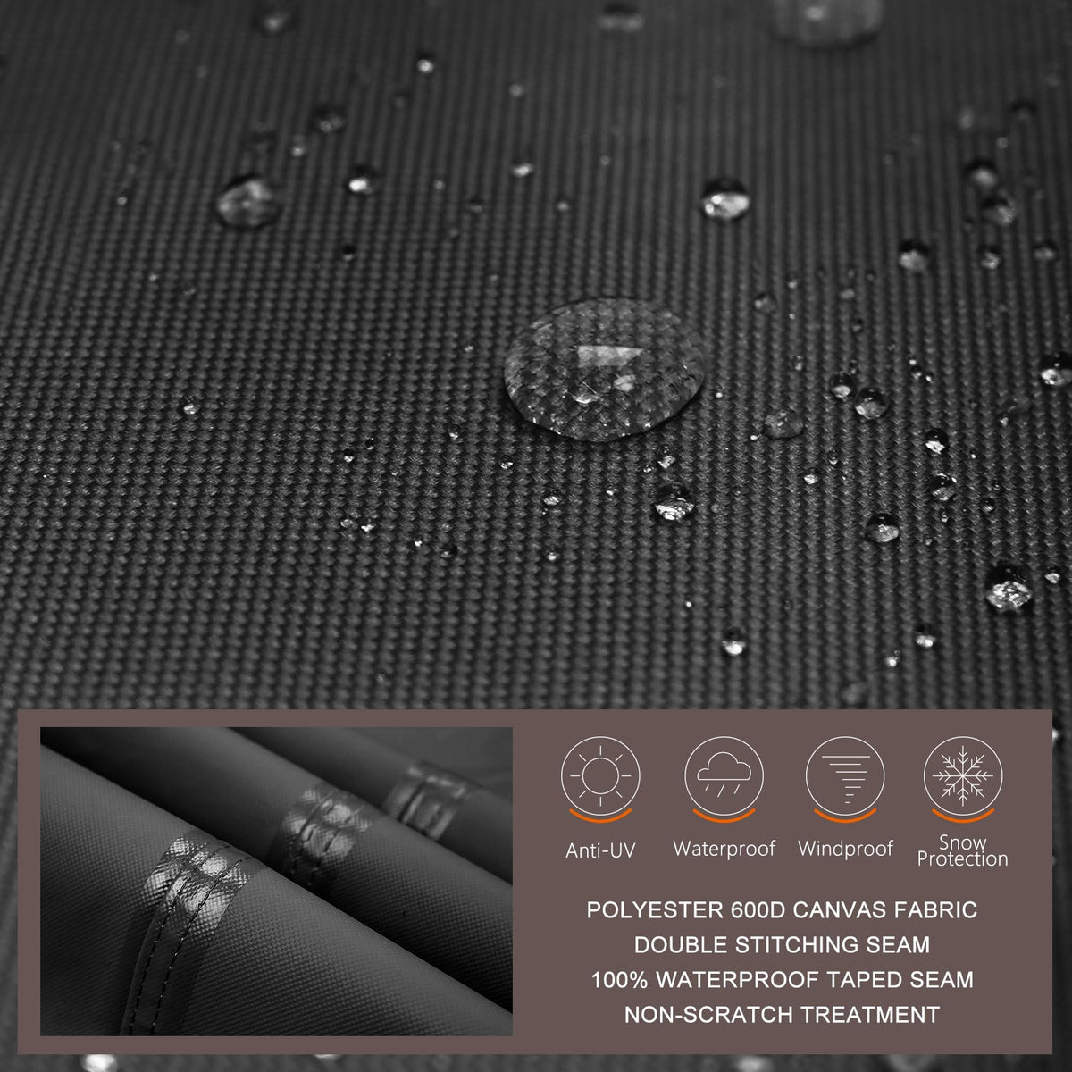 ULTCOVER with wind clips secures cover during storms