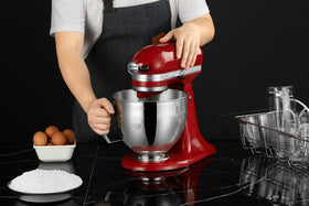 ULTICOR 304 stainless steel bowl ideal for large batches and versatile mixer use.