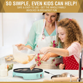 ULTICOR mini pancake maker with even heating technology for fluffy results.