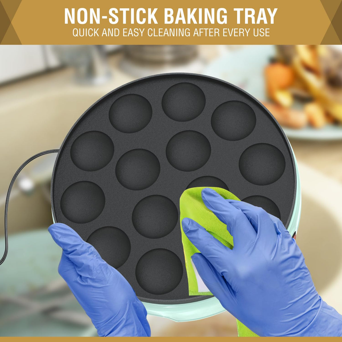 ULTICOR nonstick surface enables easy release and quick cleanup.