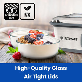 Ultimate Yogurt Containers airtight seal preserves flavors and freshness for days.