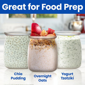 Ultimate Yogurt Jars airtight seal keeps freshness