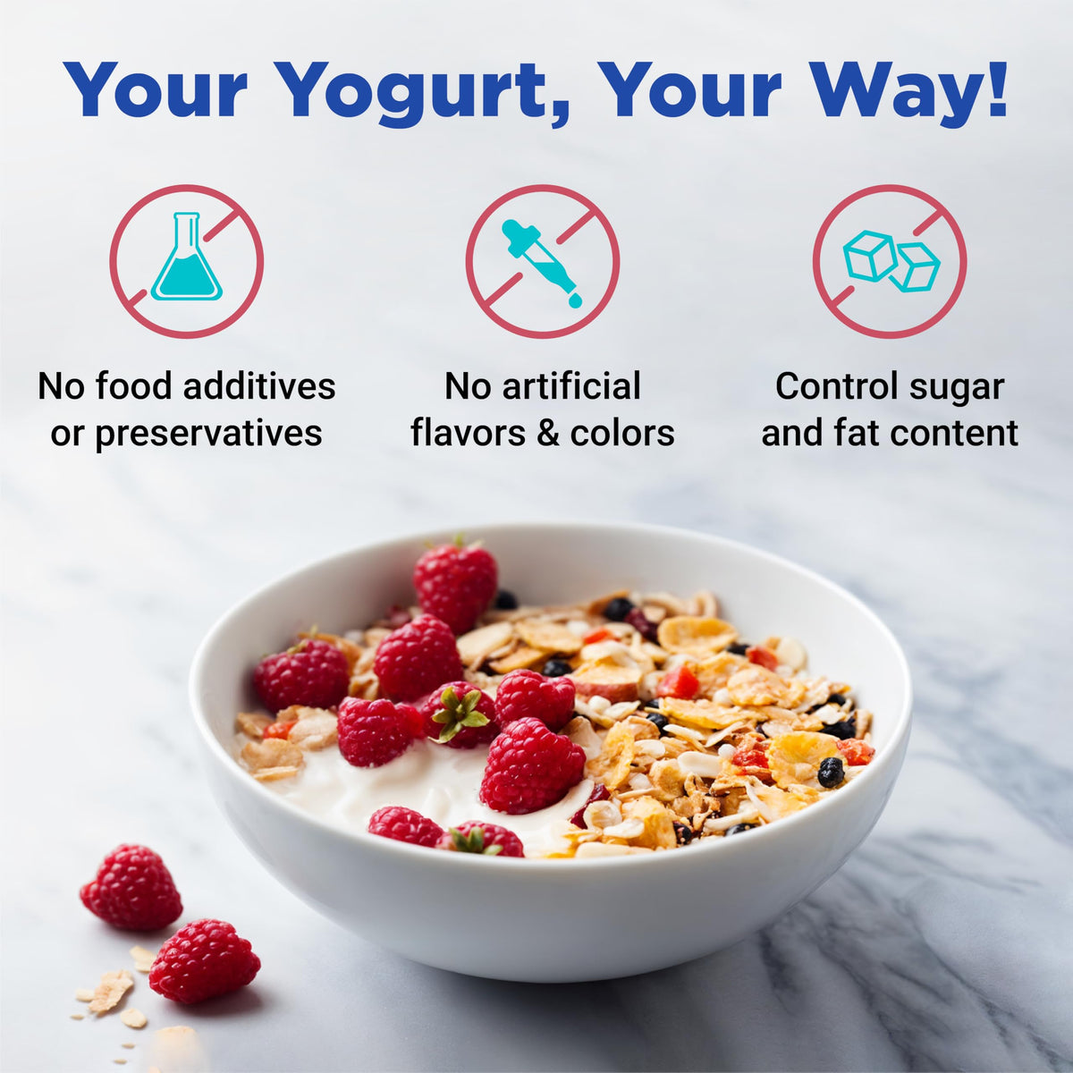 Family-friendly scene using the Ultimate Yogurt Maker XL for weekly yogurt variety.