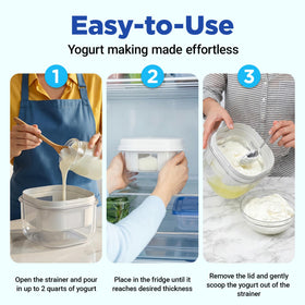 Ultimate Yogurt Strainer performs whey separation for lighter, lower-sugar yogurt.