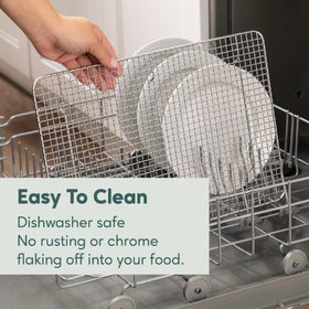 Ultra Cuisine 1-inch tall rack promotes excellent air circulation during cooling