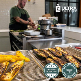Ultra Cuisine stainless steel finish for long-lasting kitchen use