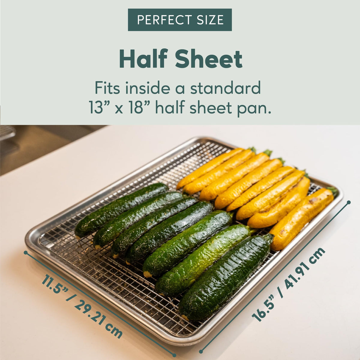Ultra Cuisine cooling rack for roasting elevates foods for crisp edges.