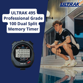 Ultrak timer LCD screen close-up with high contrast for training
