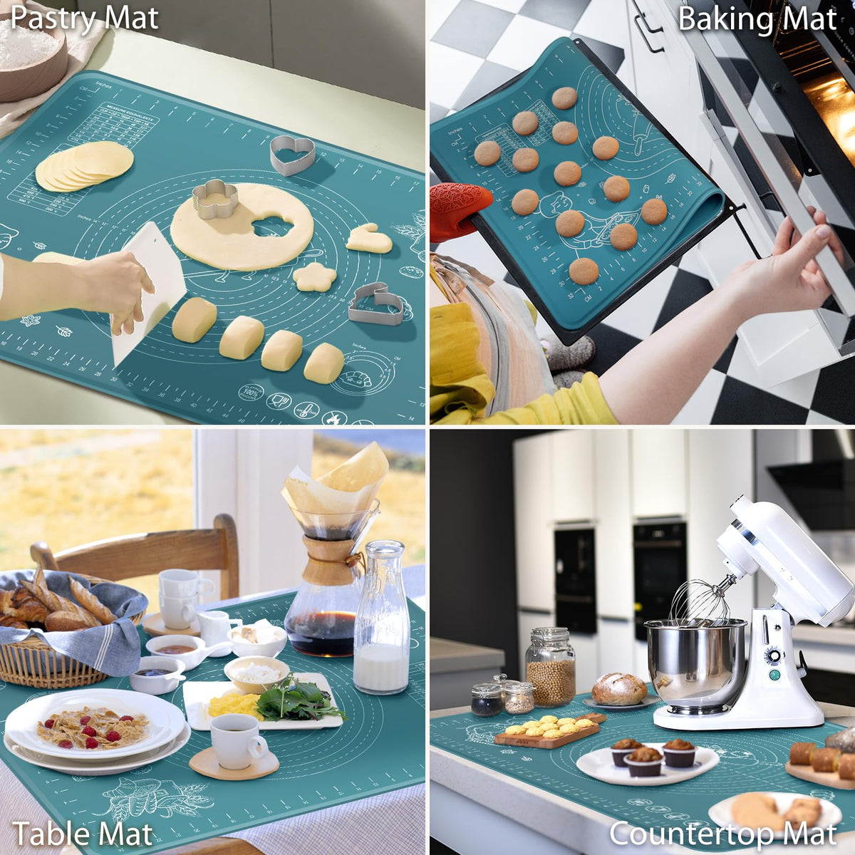 ULTRAKENO kitchen setup shows mat used as a versatile workspace and placemat.