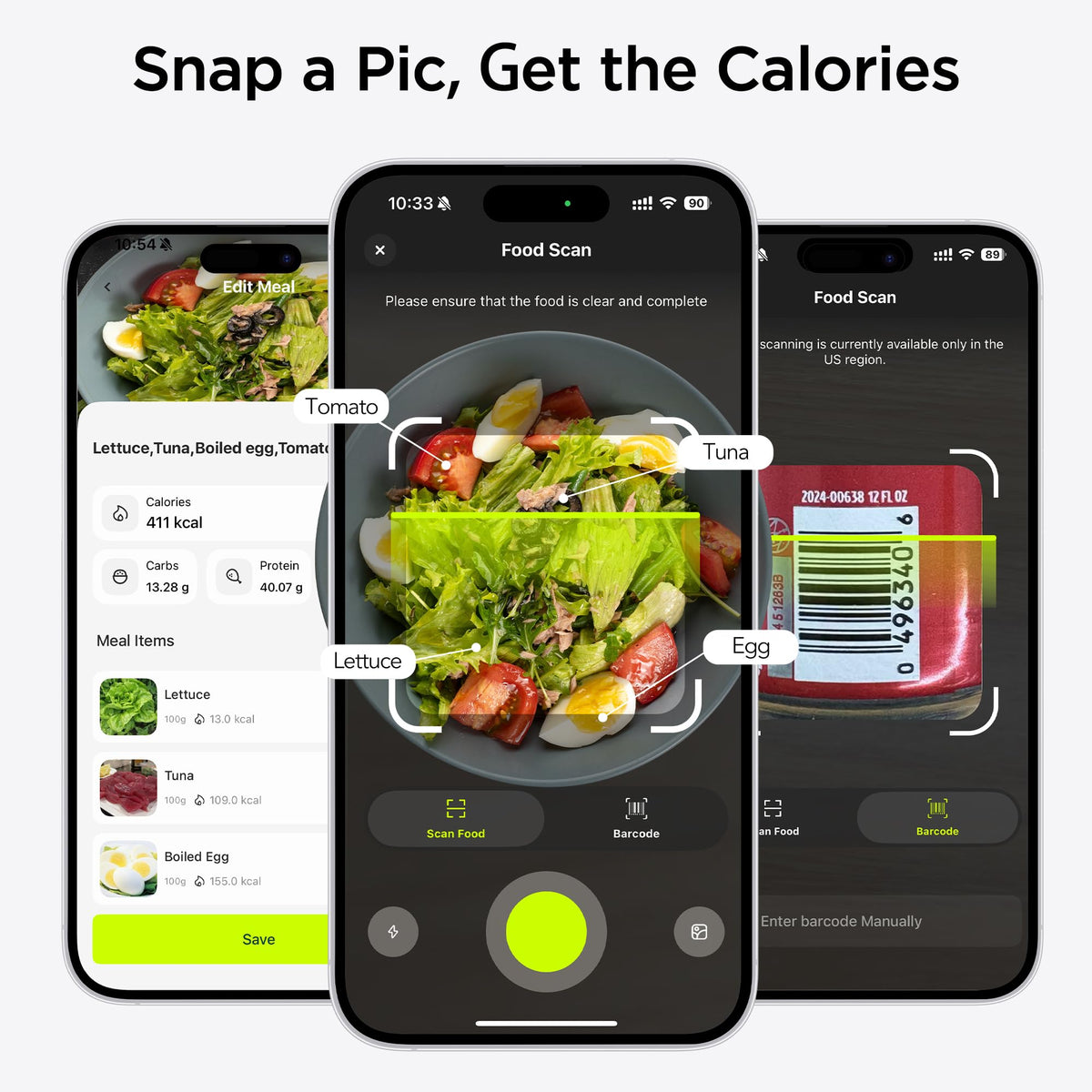 Ultrean AI photo recognition logs meals quickly for on-the-go nutrition