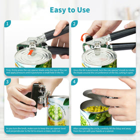 Ultrean can opener portable and camping friendly to fit in drawers or bags