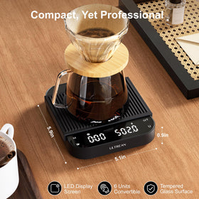 Ultrean in-use during pour-over and espresso brewing