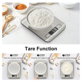 Ultrean scale in action for baking and meal prep.