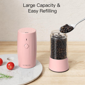 Ultrean grinder features 80ml capacity to minimize refills.