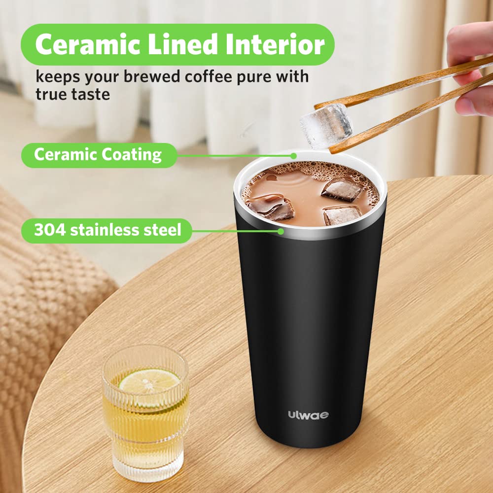 Ulwae double-wall insulation keeps hot drinks hot and cold drinks refreshing.