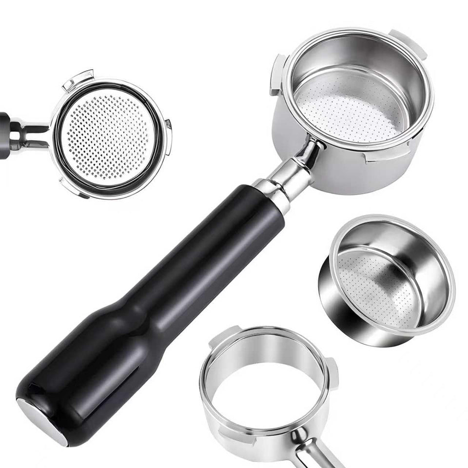 Ulycon 54mm bottomless portafilter fits Breville BES870 for precise, leak-free operation.