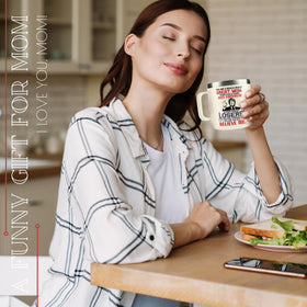 UMACVN 14oz mug ergonomic handle for comfortable grip.
